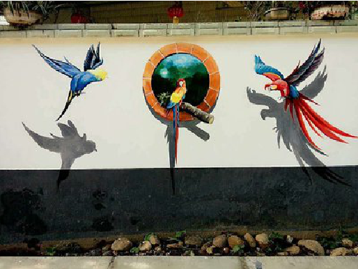 广昌视觉错位-3D墙绘设计