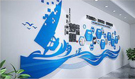 广昌海浪主题文化墙如何设计?