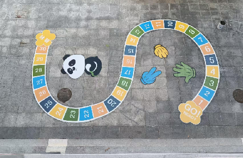 广昌地面游戏彩绘