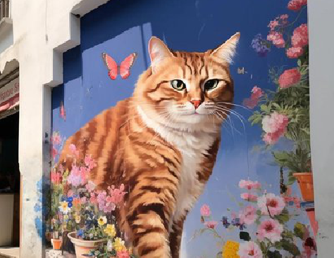 广昌自己绘制有个性的手绘墙