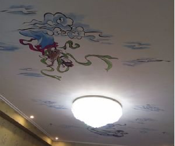 广昌如何快速绘制天花板上的手绘墙?
