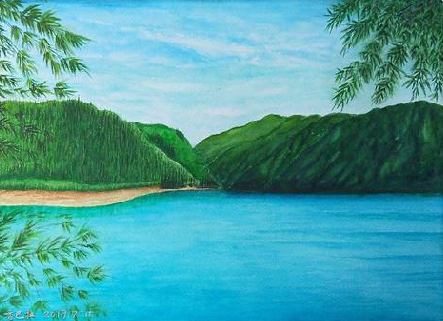 广昌在墙绘中,如何绘画绿水青山?