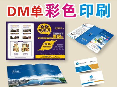 广昌单页印刷，色彩搭配简单。